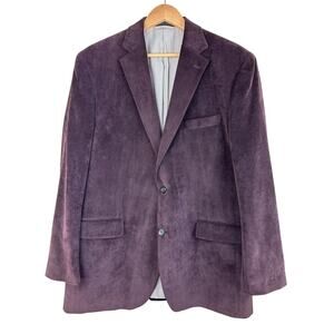 Lauren Ralph Lauren Brown Corduroy Blazer Suede Look 44L